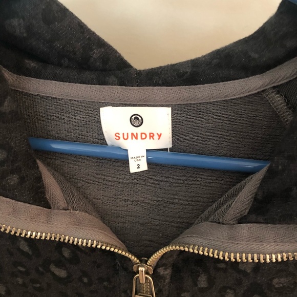Sundry Animal Print Hoody - Picture 2 of 3